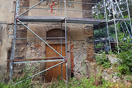 Nordanbau Schloss Hainewalde vorher